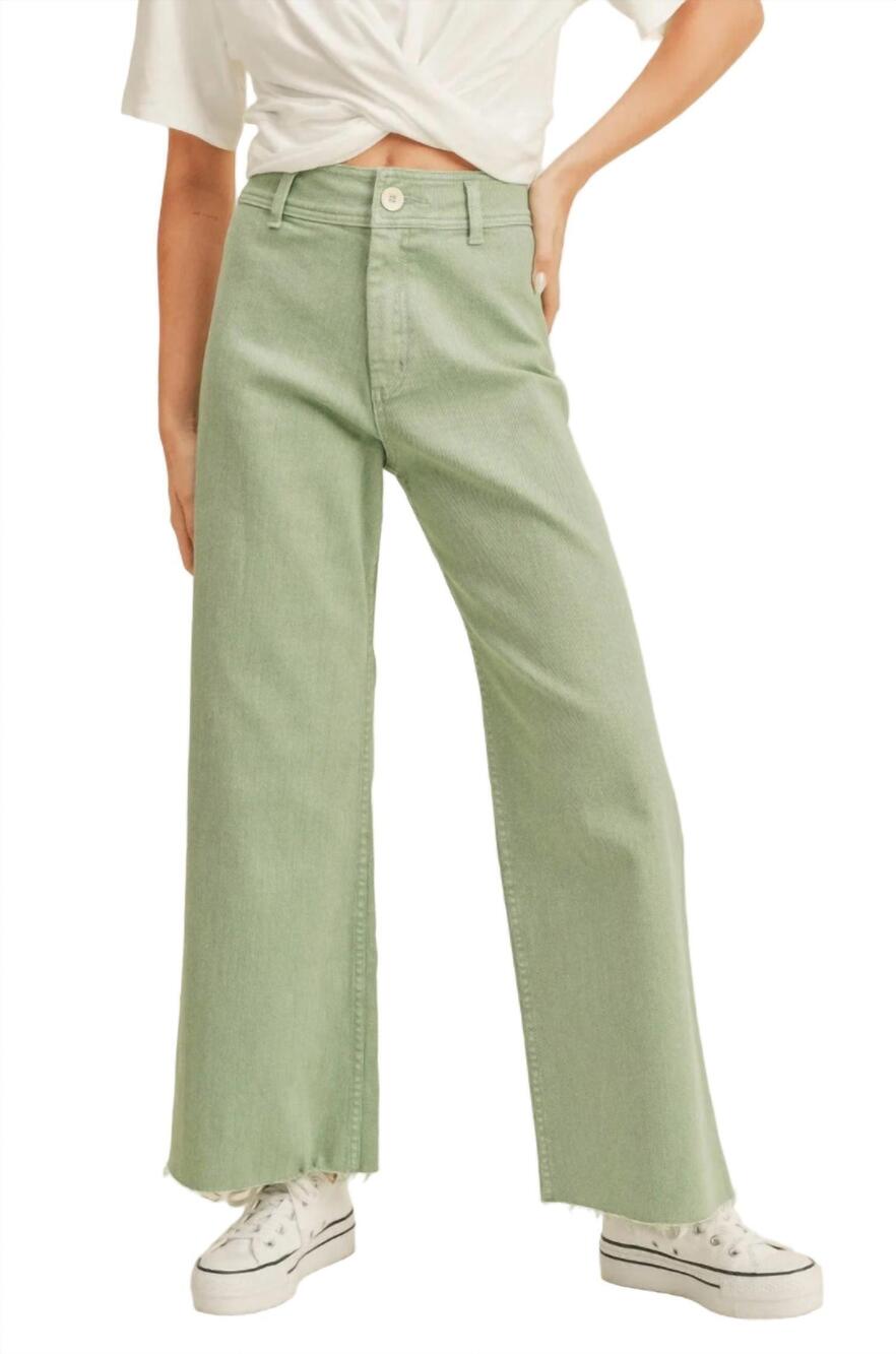 NEW MIOU MUSE your favorite denim pants in matcha